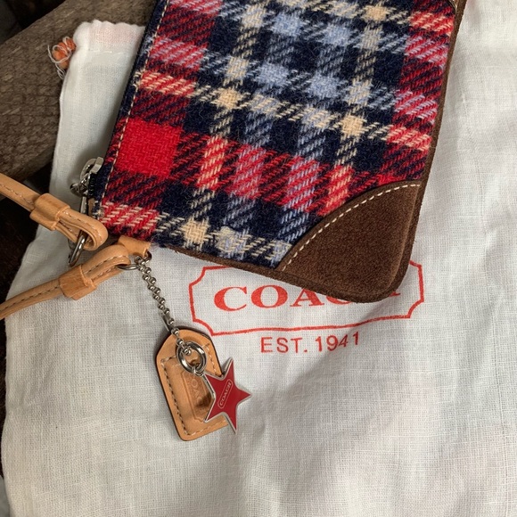 Coach Plaid Wool Wristlet Coin Change Purse(EUC) - Picture 6 of 16